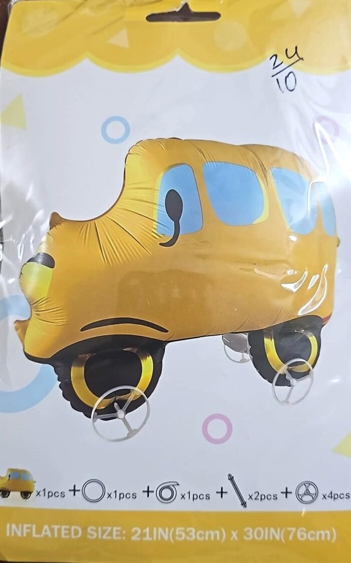 Giant 4D Wheeled Vehicle Foil Balloon For kids - Image 2