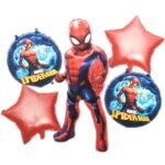 Set of 5 Superhero Theme Foil Balloon