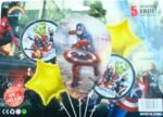 Set of 5 cartoon character foil balloons - Image 5