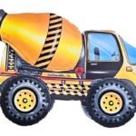 Self standing Cement mixer truck theme