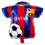 Football Jersey Foil Balloon with Ball Print