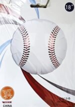 White Baseball sports Foil Balloon - Image 4