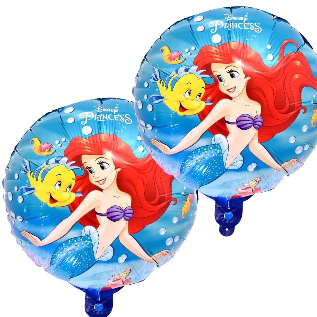 61hALJSxxoL._SL1080_ Mermaid Princess Theme Foil Balloon Set of 2 - Image 1