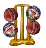 Cricket Theme Birthday Decoration Balloon Set