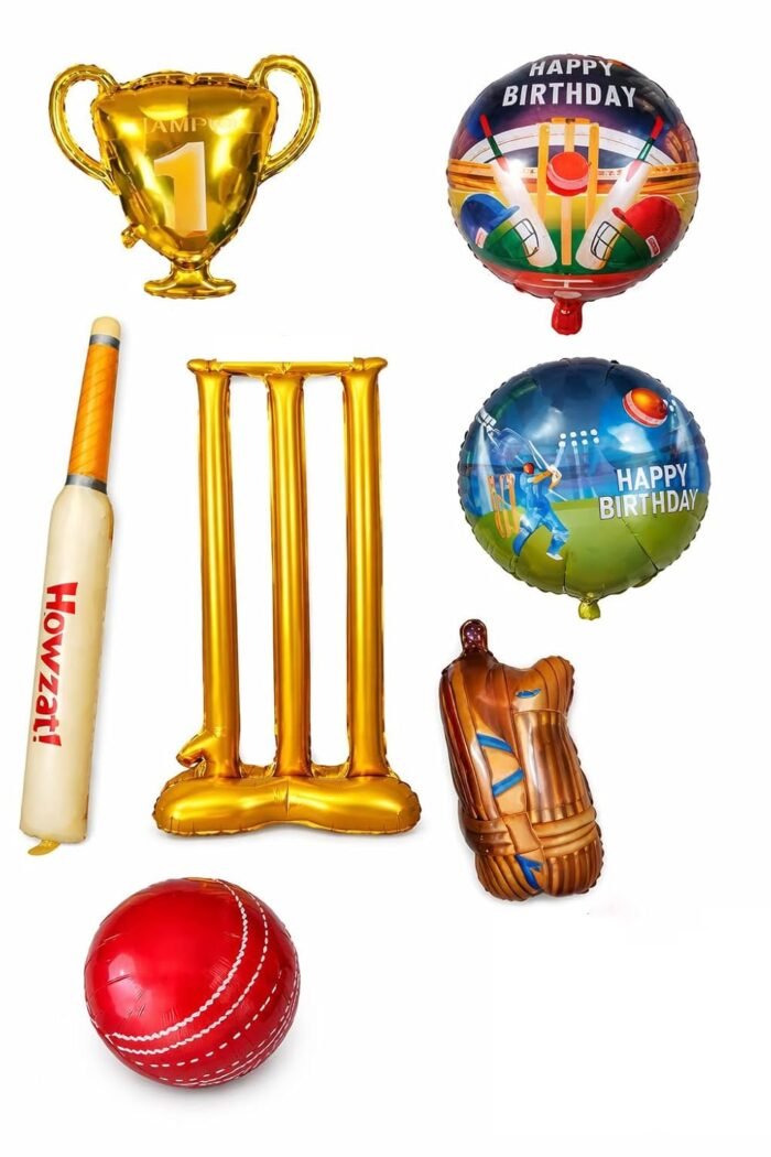 Cricket Theme Birthday Decoration Balloon Set - Image 2