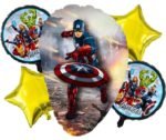 Set of 5 cartoon character foil balloons
