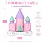 Princess Castle Foil Balloon Large 83 x 88 cm - Image 2