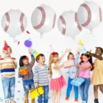 White Baseball sports Foil Balloon - Image 5