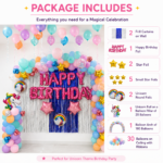 Unicorn Birthday Decoration Package - Image 2