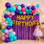 Happy Birthday Balloon Arch Decoration