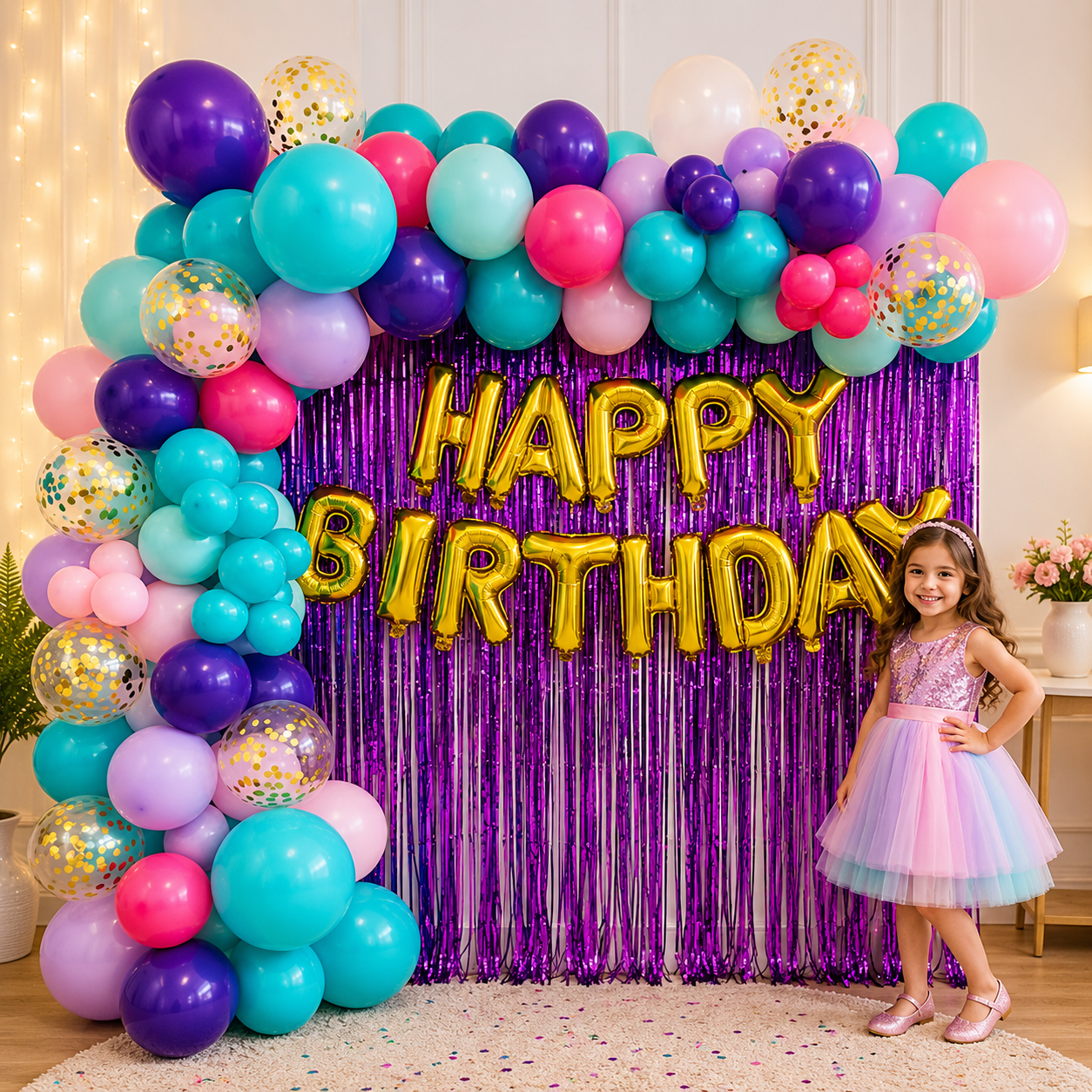 ChatGPT Image Jun 20, 2026, 11_19_06 AM Happy Birthday Balloon Arch Decoration - Image 1