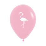 Flamingo Pink Balloons,10 Pcs - Image 2