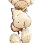 5Pcs 25inch Seashell Balloon Bouquet