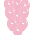 Flamingo Pink Balloons,10 Pcs