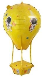 1pc Yellow hot air Foil Balloon - Image 6