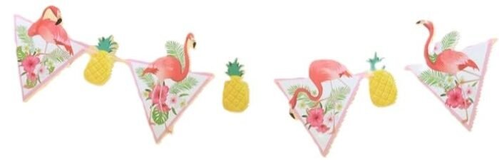 1pc Happy Birthday Flamingo Flags - Image 3