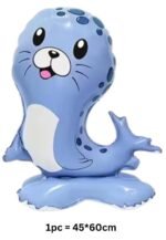 1pc 45 * 60cm Self standing Cat fish foil balloons Under The Sea Party - Image 3