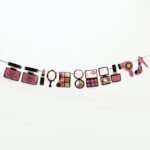 Happy Birthday Glittered Makeup Cosmetics Banner Beauty Salon for Girls Themed spa - Image 3