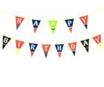 Birthday Paper Banner, Superhero happy birthday banner