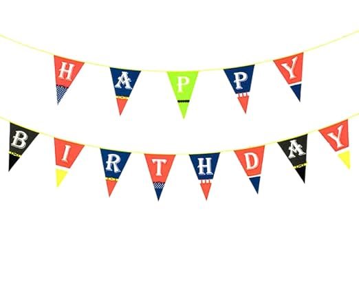 417KgjxpMiL._SX522_ Birthday Paper Banner, Superhero happy birthday banner - Image 1