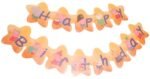 1pack Peppa Pig Happy Birthday Banner with Gold Star Kids Birth day Decoration - Image 6
