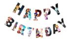 Birthday Paper Banner, Superhero happy birthday banner - Image 2
