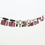 Happy Birthday Glittered Makeup Cosmetics Banner Beauty Salon for Girls Themed spa - Image 4