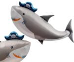 1pc Shark Foil Balloon Pirate Theme Whale Fish Balloon