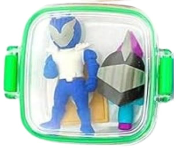 41d1bVAuAjL Super Hero with His Sword and Shield Eraser Set, Fancy stationeray - Image 1