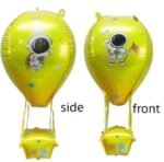 1pc Yellow hot air Foil Balloon - Image 3