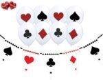 6 pcs Playing Card Poker Pattern Casino Latex Balloons - Image 5