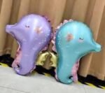1pc 66 * 54cm Seahorse Foil Balloon, Water Animals - Image 2