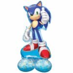 Blue Sonic Hedgehog Shape Foil Balloon 60cm