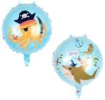 Set of 5 Shark Foil Balloon Pirate Theme Whale Fish Balloon - Image 5