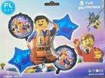 Set of 5 Ligo game theme foil balloons - Image 3