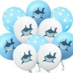 Set of 10 Shark latex Balloons