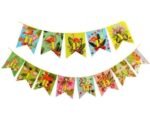 1pc HAPPY BIRTHDAY FLAMINGO FLAGS, banner with flamingo - Image 2