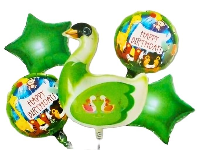 51K4Wr+k6uL._SX679_ Set of 5 Swan Foil Balloons - Image 1