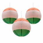 Tricolor Paper Lanterns for Independence Day & Republic Day Decoration - Image 2