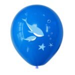 12" Underwater Baby Shark Lobster Theme Print Latex Balloons - Image 4