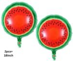 Set of 5 Water melon Foil Balloon Fruit Shape Watermelon Foil Balloons - Image 5