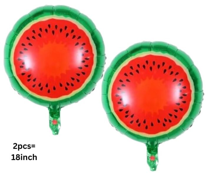 Set of 5 Water melon Foil Balloon Fruit Shape Watermelon Foil Balloons - Image 5