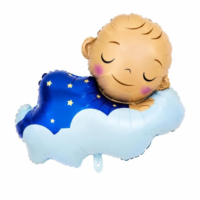 It’s a Boy Balloon Decoration Set Blue Sleeping Baby Foil Balloons - Image 3