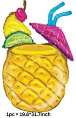 Set of 5 Tropical Pineapple Drink Balloon - Image 2