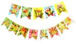 1pc HAPPY BIRTHDAY FLAMINGO FLAGS, banner with flamingo