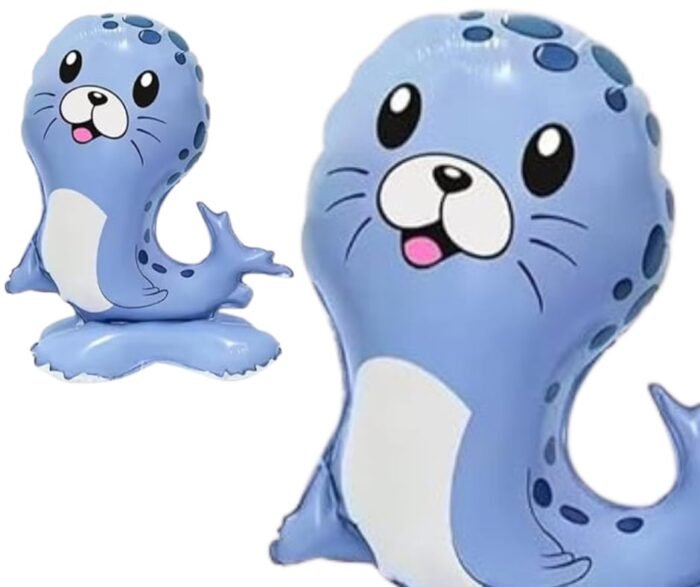 1pc 45 * 60cm Self standing Cat fish foil balloons Under The Sea Party - Image 2