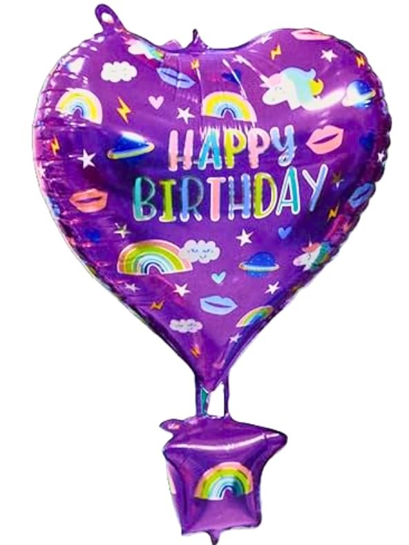 51c46QqjA7L 1Pc Happy Birthday Foil Balloon - Image 1