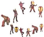 Swirls Decoration for Party, Swirls for Decoration iron man
