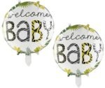 Set of 5 Jungle Safari Animal Theme Welcome Baby Foil Balloons - Image 3