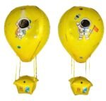 1pc Yellow hot air Foil Balloon